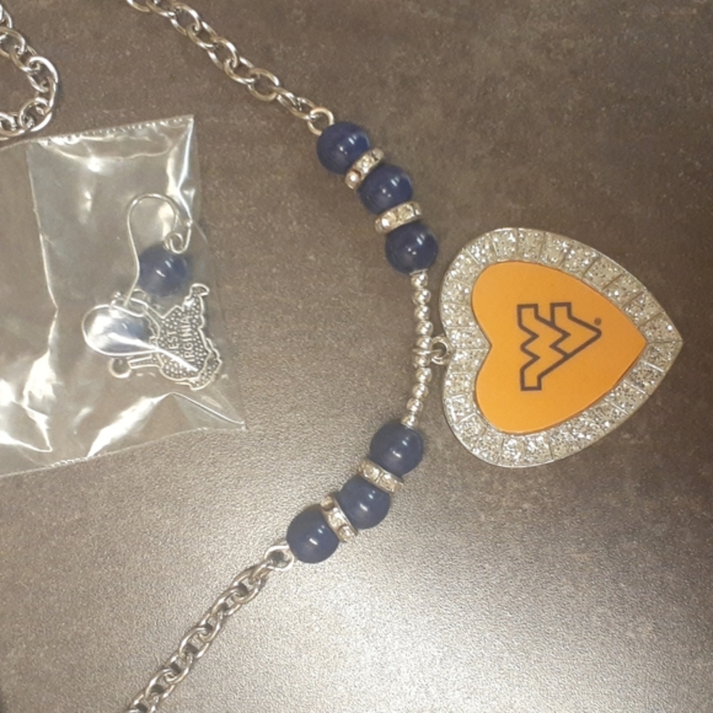 West Virginia ❤ Necklace and Earring Set